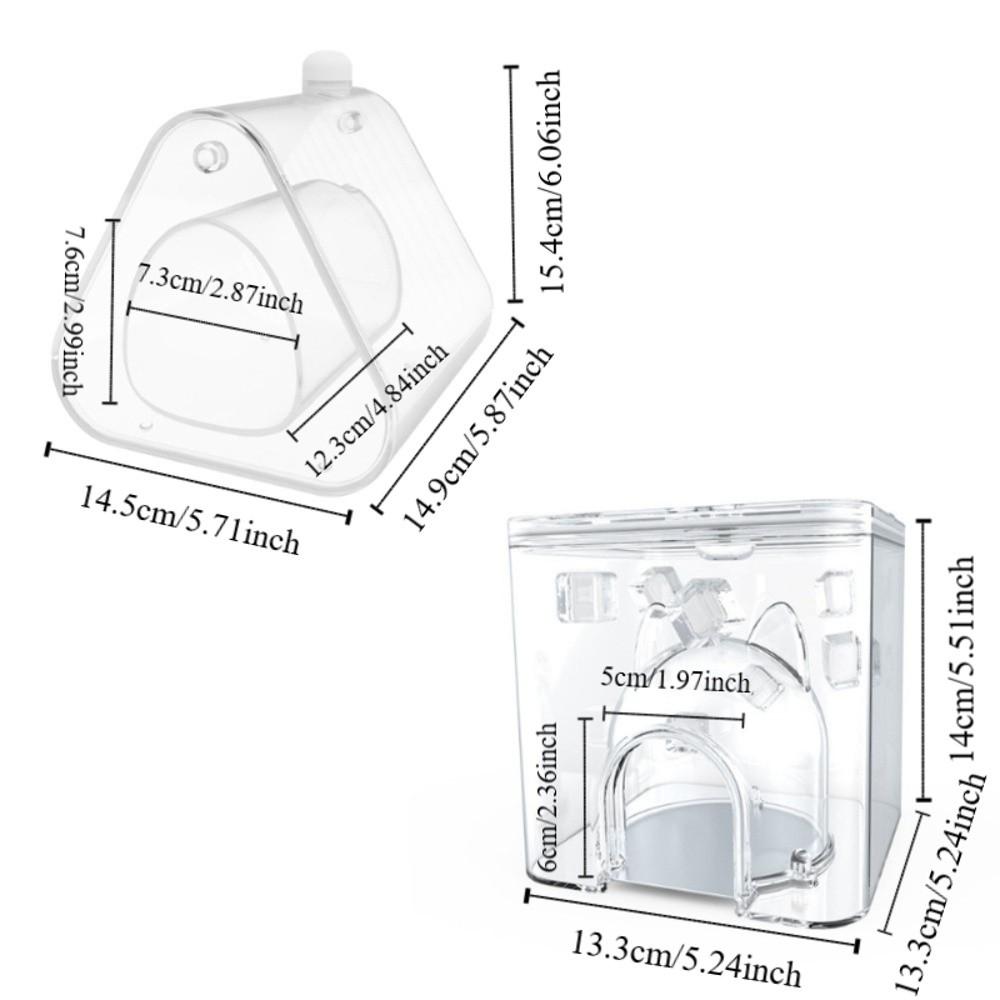 Cooling Triangle Hamster Cage High Transparency Small Pets Ice House  Summer