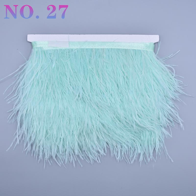 10 metrů barevná stuha z pštrosího peří 8-10 cm páska ozdoby šití kostým pštrosí peří ozdoba třásně sukně oblečení DIY dekor