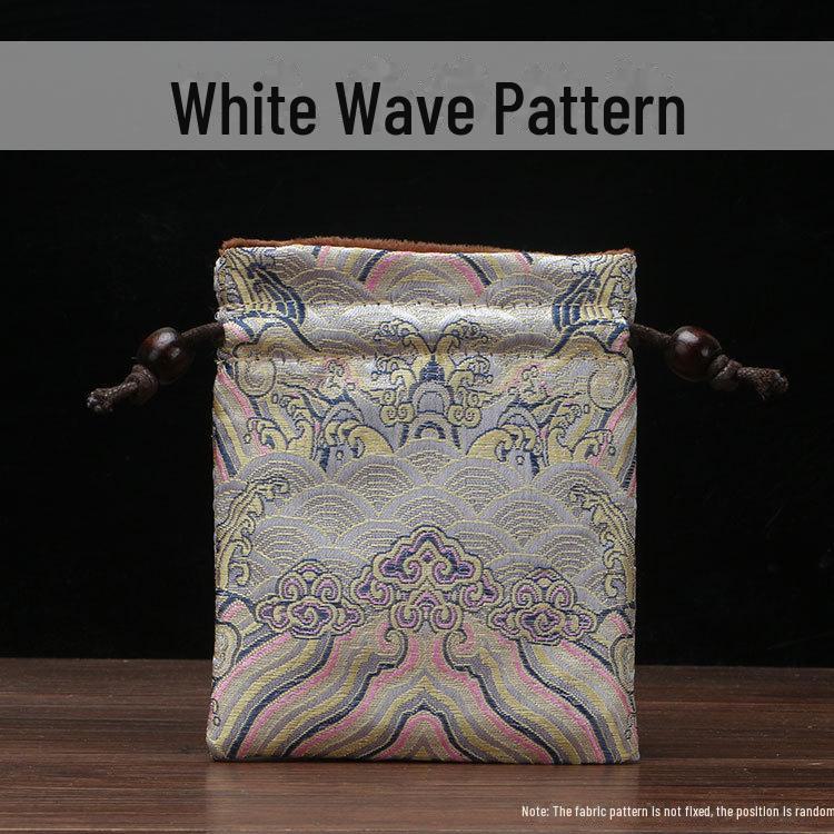 Chinese Double-Layer Brocade Drawstring Jewelry Gift Bag