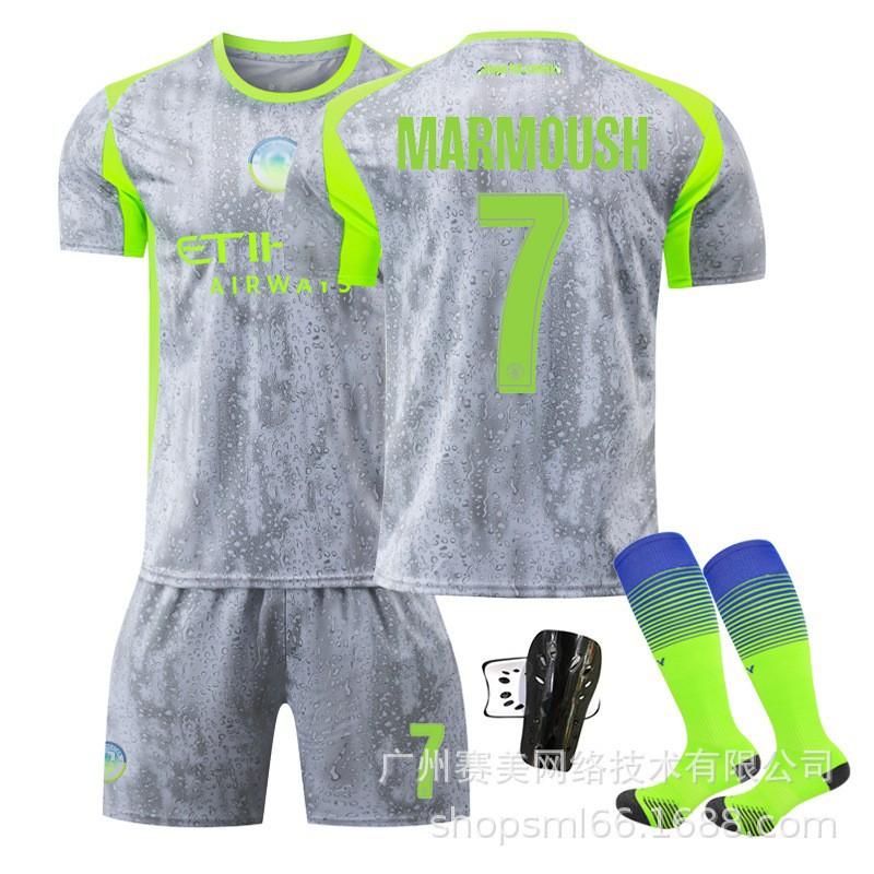 25-26 Manchester Citys Champions League Nr. 9 Harland Fußballuniformen Set 10 Sherki 47 Foden 16 Rodrigo