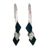 Fashionable Drop Earrings Tassel Long-lasting Contrast Colors