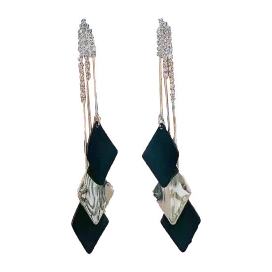 Fashionable Drop Earrings Tassel Long-lasting Contrast Colors