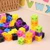 50/100Pcs Home School Preschool Connected Cube Toys For Mathematical Counting Plastic Counting