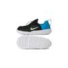 Nike Lil Swoosh Leather Fabric Low-Top Sports Casual Shoes Baby Sneaker Black Blue Green AQ3113-006
