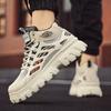 2024 Men's Casual Sports Shoes Breathable Mesh Work Clothes Shoes Thick Soles Anti Slip Board Shoes Fashionable Sports Sneakers