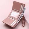 Women'S Wallet New Short Women'S Zipper Wallet Zero Wallet Female Student Pu Wallet Handbag