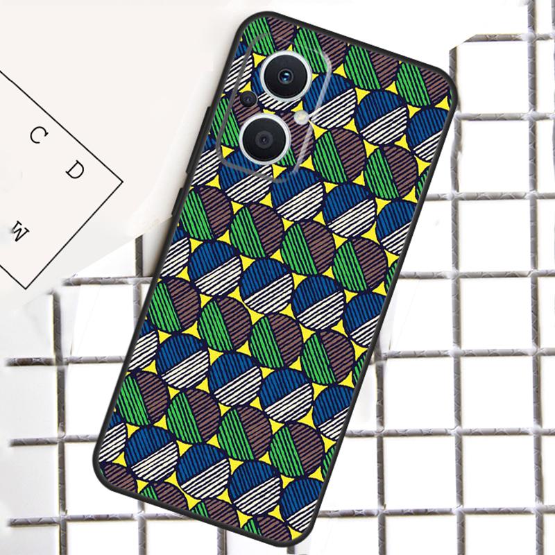 African Fabric Print Phone Case For OPPO Reno 8T 7 8 Lite 14F 14 13 12 11 F 10 Pro OPPO Find X8 X6 X5 X9 Pro Cover