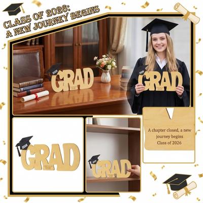 Graduation Wooden Desktop Decoration