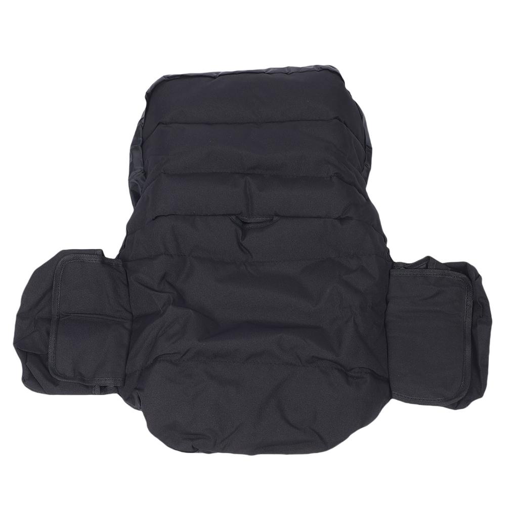 Lawn Mower Seat Cover 600D Oxford Cloth Rainproof Adjustable Tractor Seat Cover Protector for Outdoor Black