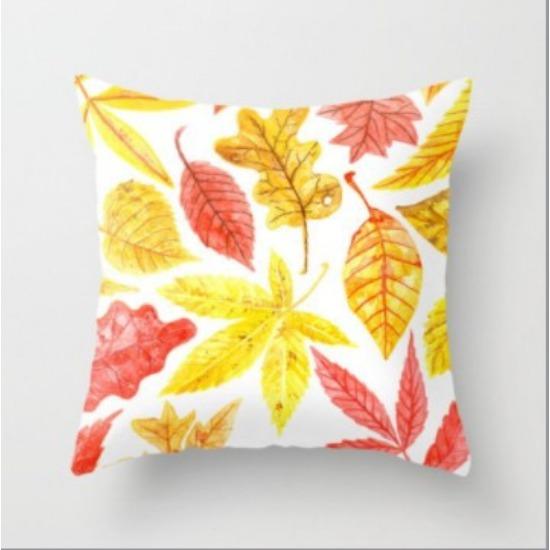 New Flower Plant Peach Velvet Pillow Case Sofa Pillow Car Cushion