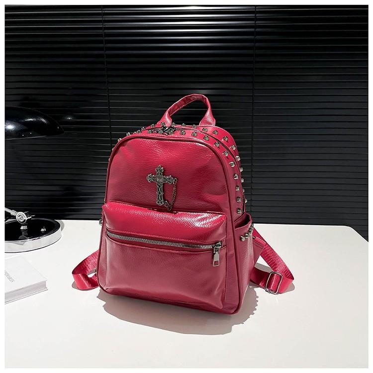 Fashion And High-End Sense, Simple Commute, Large-Capacity Backpack, Personalized White Match Design Sense, Single Shoulder Backpack, Women'S Bag