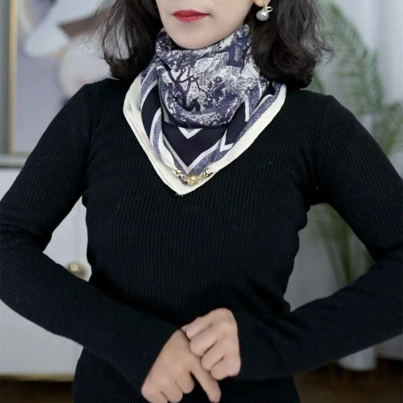 

Маленький золотой шарик с магнитной пряжкой 65 см из хлопка и льна, высокая чувствительность, женский защитный шарф для шеи, небольшой универсальный шелковый шарф 65cm чернил синий