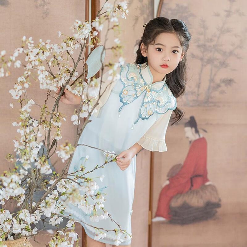 Girl s Chinese Style Qipao Summer Dress 110