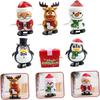 6 pieces Christmas windup toy filler toy kids gifts Christmas plush toys portable Christmas toy