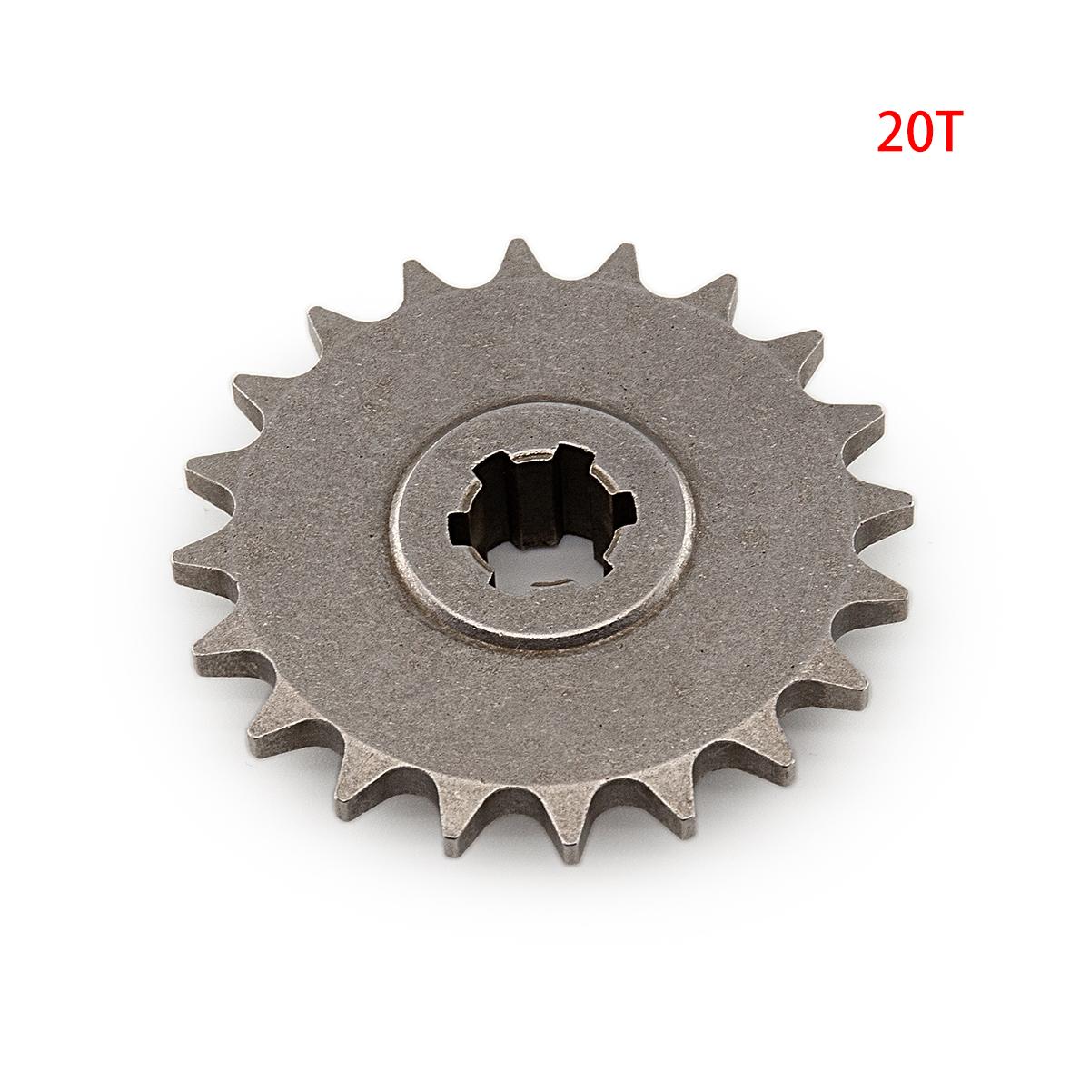 Front Gear Box Sprocket T8F 11T 13T 17T 20T Pinion Sprocket Chain Cog Metal For 47cc 49cc Minimoto ATV Mini Bike Moped Scooter T8F 20 T