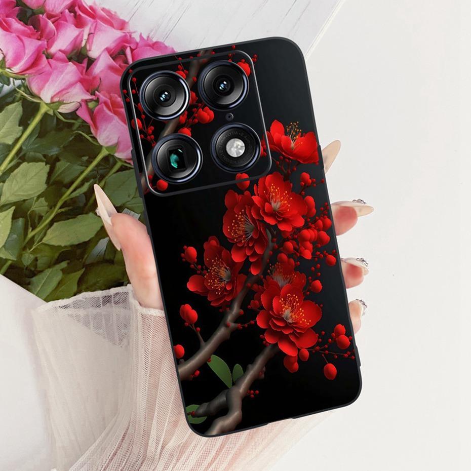 Fashion Letter Phone Case For Motorola Signature XT2603-2 Back Cover For Motorola Signature 5G Soft Black Silicone Cases