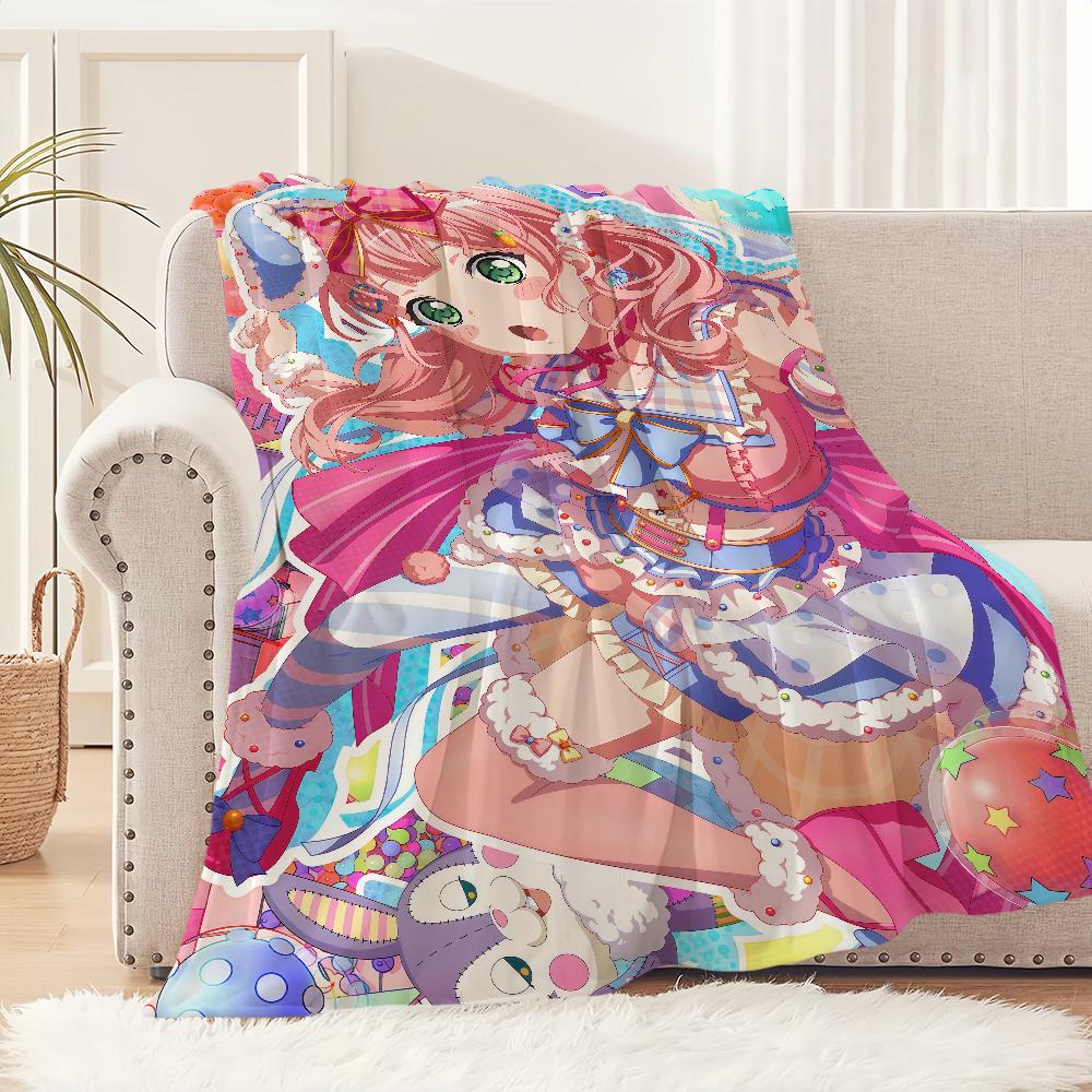 b-BanG Dream Girls Band Party Uehara himari Flannel warm soft plush blanket sofa living room hogar bedroom travel gift home