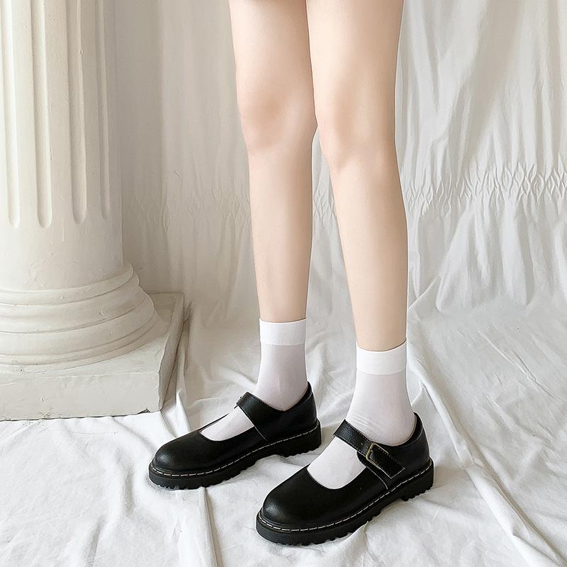 Japanese Velvet Knee Socks, Student Thigh Socks Medium High Socks Plus Stockings Autumn, Women's High Socks