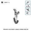 Handheld Bidet Sprayer Set Brushed Gold ABS Airbrush Shower Handheld Sprayer Self-Cleaning Bathroom Bidet Accessories