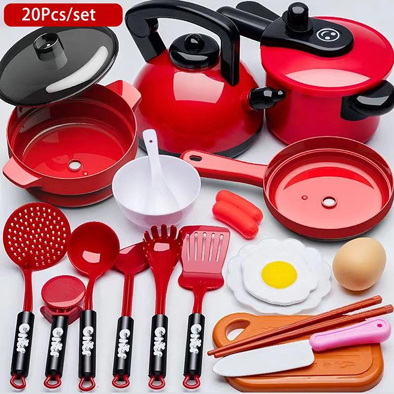 Детский образовательный симуляционный игровой домик Кухонный игрушечный набор Девочка Симуляция Кулинарная посуда Кухонный набор Подарки Игрушки для девочек