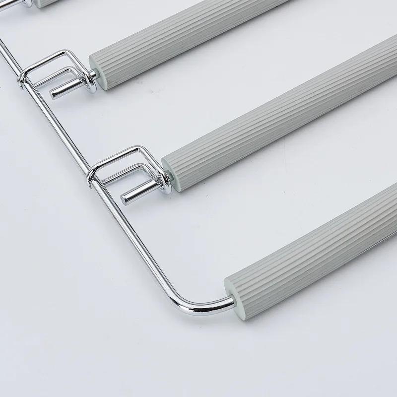 Mehrschichtige Edelstahl Bewegliche Kleiderbügel Regale Organizer Platzsparer Schrank Kleiderbügelständer Hosen Kleidung Funktionsbügel