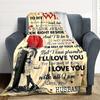 1pc Love Quotes for Wife Blanket - Perfect Gift for Birthdays, Christmas & Halloween- Soft, Warm & Versatile Yy250909132
