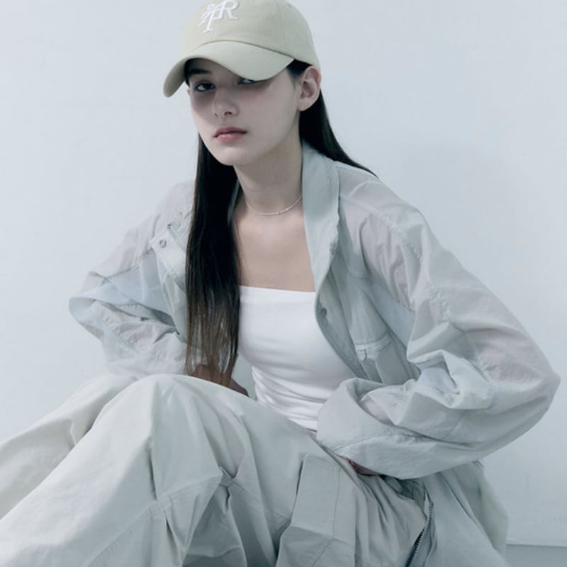 Oart Signature Typo Stitch Cap [BEIGE]