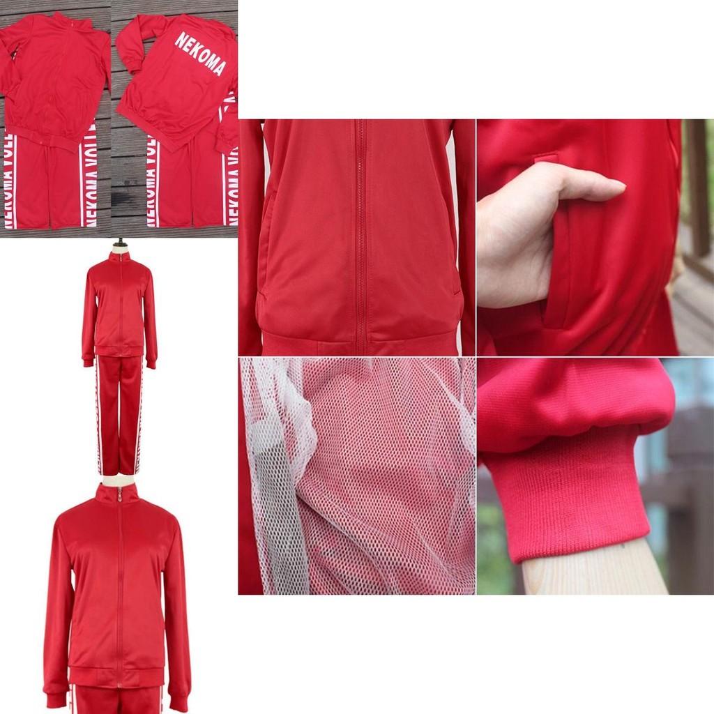 Stilvolles Haikyuu Nekoma Cosplay Kostüm Unisex Trainingsanzug für Anime-Fans