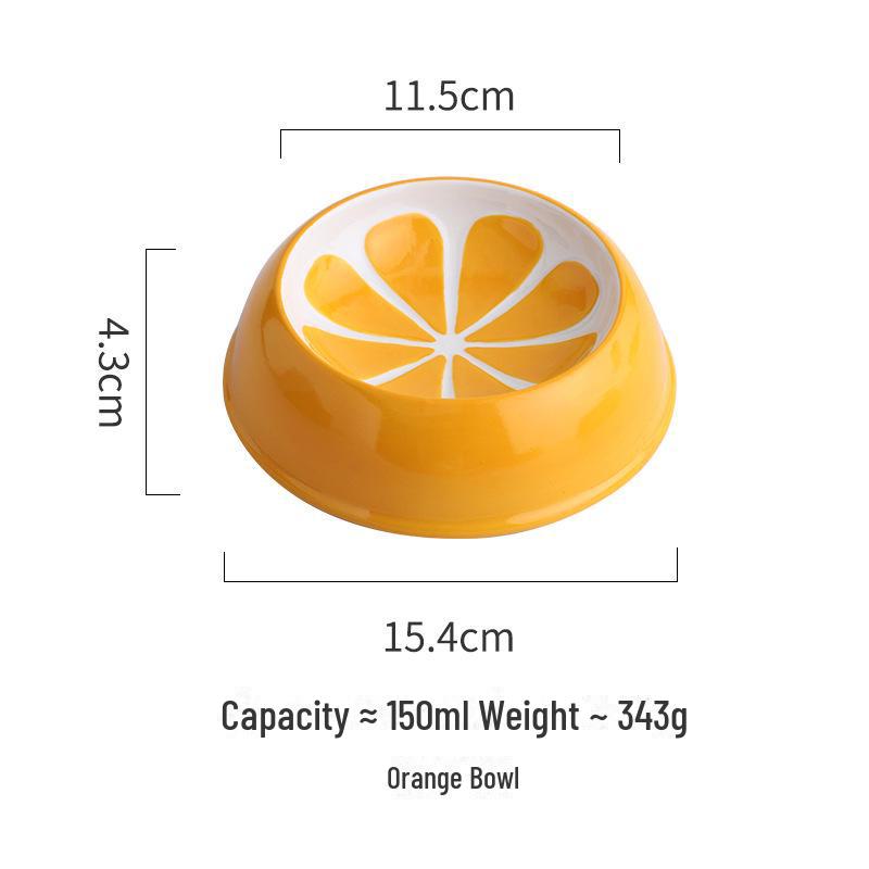 Ceramic Non-Slip Cat Bowl for Food & Water, Cute Design, Pet Supplies for Cats & Dogs.