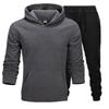 Felpa con cappuccio da uomo stile europeo e americano Set di abbigliamento sportivo due pezzi per la primavera/autunno