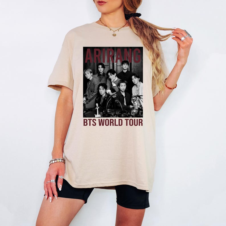 Bangtan World Tour 2026 Shirt - Comeback Tee Summer Fashion Trendy Tee Men Women Vintage Top Hip Hop Streetwear Oversized Tshirt