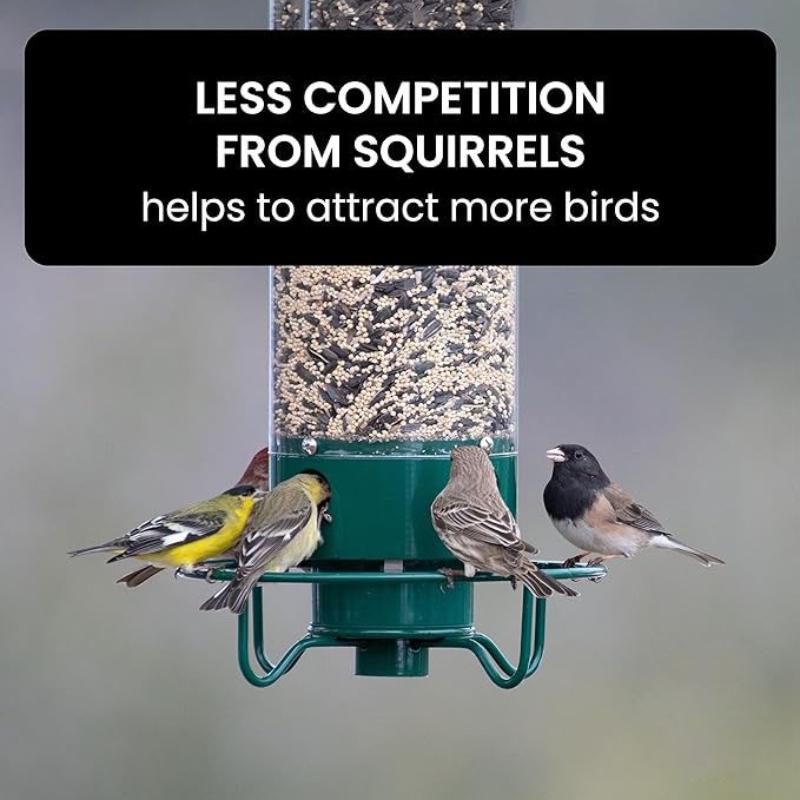 Hanging Wild Birds Feeder Portable Large Capacity Outdoor Bird Food Container for Garden Yard Tree Small Bird Feeding Supplies