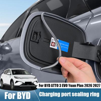 For BYD ATTO 3 EVO Yuan Plus 2025 2026 Rubber Material Adhesive Installation of Sealing Strip for Car Charging Port