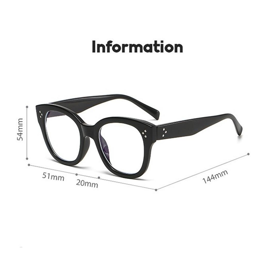 

New large square frame anti-blue glasses full frame retro simple fashion glasses
