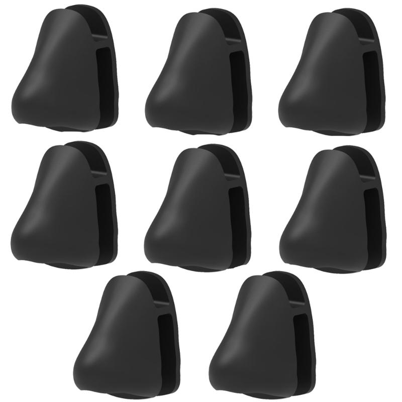 8Pcs Self Adhesive Wall Mount Eyeglasses Storage Rack Nose Shape Holder Stand for Sunglasses for Home Bathroom Bedroom