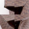 Louis Vuitton Sac Plat Handbag N51140 Tote Bag Brown Damier Canvas Unisex Used