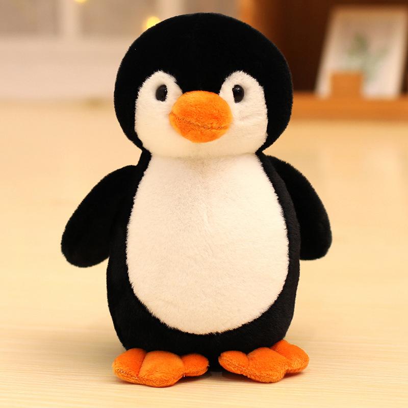 

Cute cute little penguin doll plush toy aquarium emperor penguin doll children accompany soothing doll 25cm чёрный