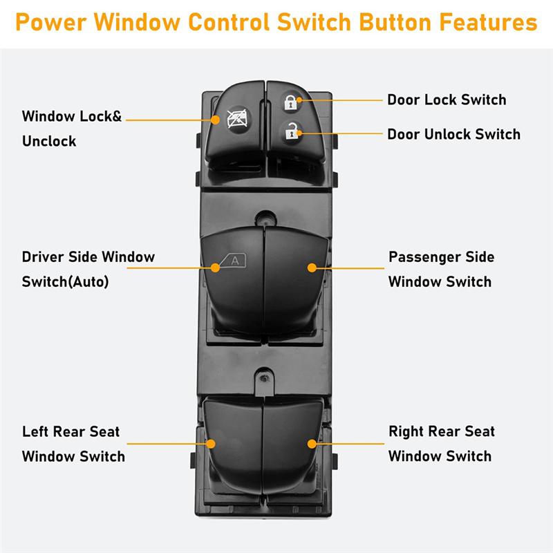 25401-3DF0B Power Window Switch Window Driven Switch For Nissan Altima TIIDA 2011-2014 LHD