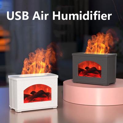 New Creative Air Humidifier USB Ambient Light Simulation Flame Aromatherapy Machine Atomizer Air Purification