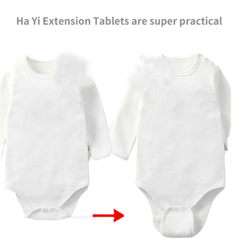 Set of 4pcs T3 Diaper Crotch Part Extender for Infant Clothing Gentle Stretchable Cotton Adjustable Extension Sheet