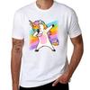 Rainbow Dabbing Unicorn Shirt Hip Hop Dab Pose Tshirt Unisex T Shirt Cotton High Quality Cotton T Shirts Unisex 100 Tshirt