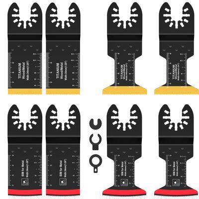 8Pcs Cutting Metal,Steel Nails,Screws,Carbide Tooth Blade Oscillating Saw Blades 27pcs,Multitool Oscillating Tool Accessories