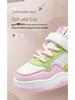 Bobodou Girls' Breathable Leather Canvas Shoes - Versatile Casual Sneakers for Spring and Autumn