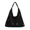 Tote Bag Retro Mother-Daughter Bag Hollowed-Out Trendy Single Shoulder Crossbody Bag
