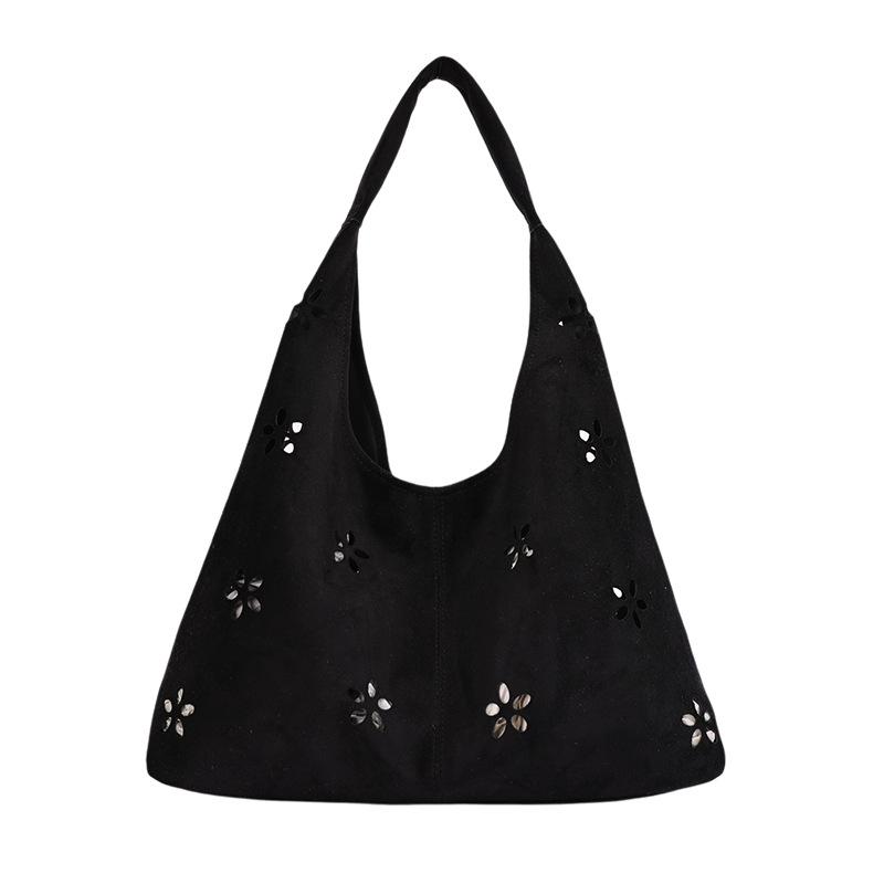 Tote Bag Retro Mother-Daughter Bag Hollowed-Out Trendy Single Shoulder Crossbody Bag