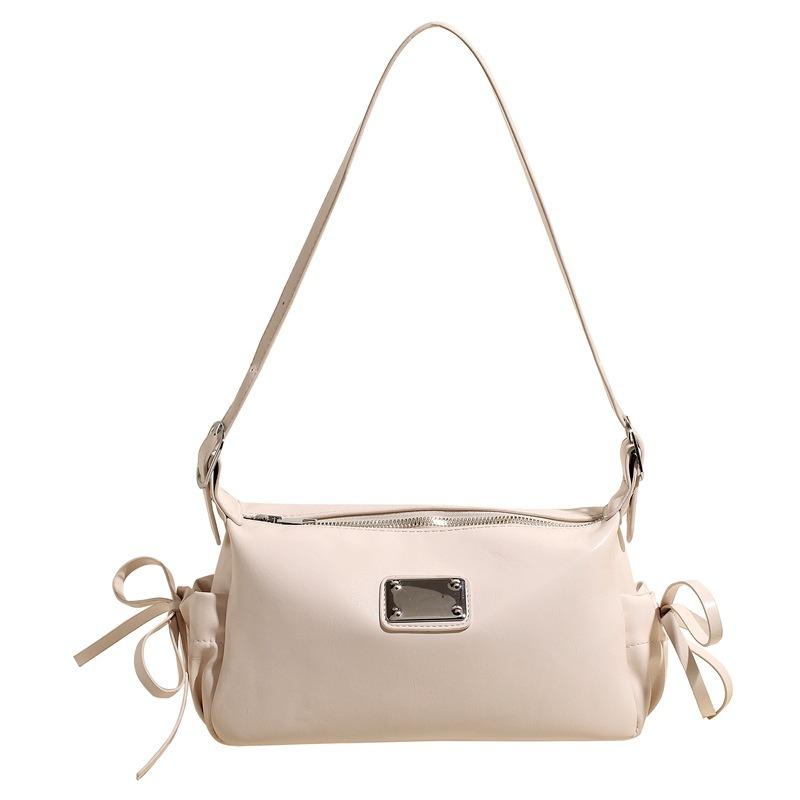 Light Luxury Soft Leather Bag Women's Spring New Casual Commuter Pillow Bag High-end Texture Fashion Shoulder Armpit Bag
