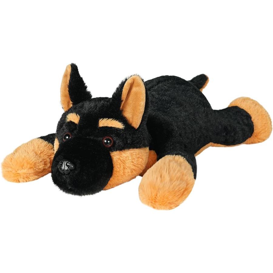 

German Shepherd Plush Hugging Pillow 20 Weighted Stuffed Animal 4.1 lbs Soft Fleece Warm Gray for Boys Girls Gift United States