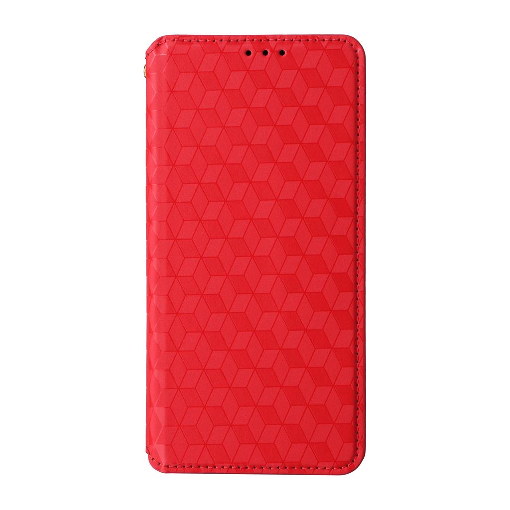 For Motorola Moto G06 4G/G06 Power 4G Case Wallet Rhombus Imprinted Leather Phone Cover