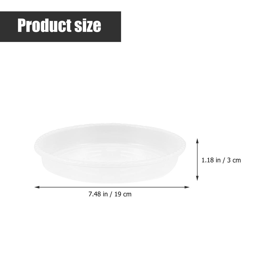 30Pcs Plastic Flowerpot Bottom Tray Set Long-Lasting Non-Deformable Plant Pot Water Holding Base Anti-Aging Garden Supplies