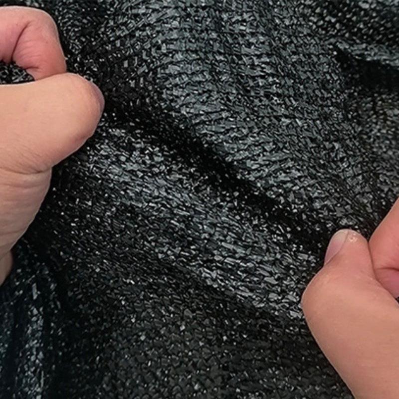 Verdicktes schwarzes Sonnenschutznetz für Balkon, Dachterrasse, Innenhof und Gartenkühlung und Wärmeisolierung